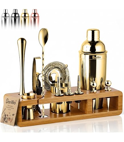 Amazon.com: Houdini 5-piece Bar Tool Set, Includes Jigger, Muddler